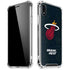 NBA Miami Heat Black Partial Logo iPhone XR Clear Case