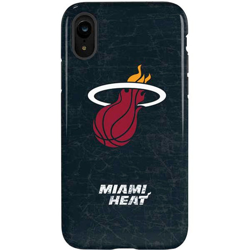 NBA Miami Heat Black Partial Logo iPhone XR Pro Case