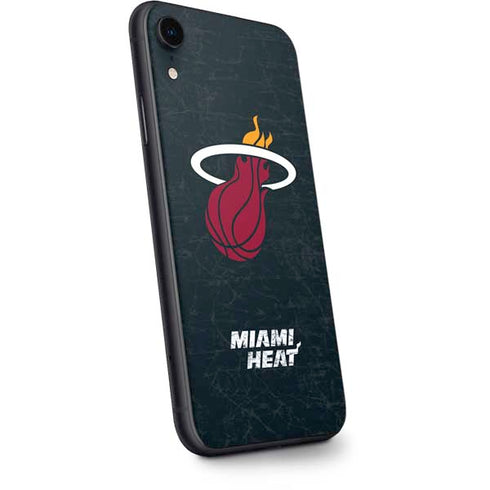 NBA Miami Heat Black Partial Logo iPhone XR Skin