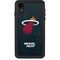 NBA Miami Heat Black Partial Logo iPhone XR Waterproof Case