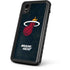 NBA Miami Heat Black Partial Logo iPhone XR Waterproof Case