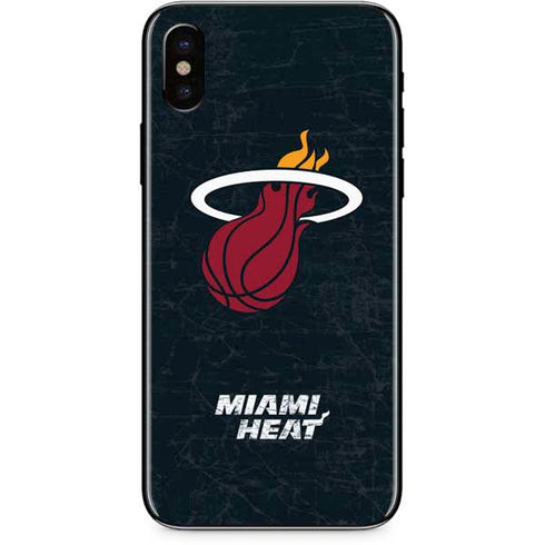 NBA Miami Heat Black Partial Logo iPhone XS Max Skin