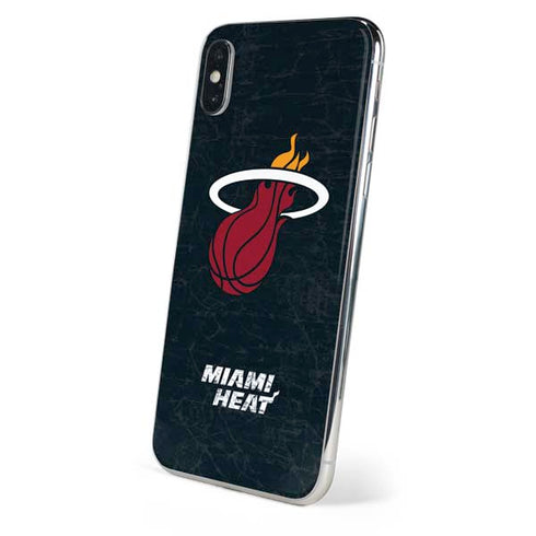 NBA Miami Heat Black Partial Logo iPhone XS Max Skin