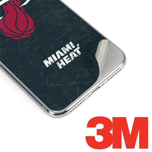 NBA Miami Heat Black Partial Logo iPhone XS Max Skin
