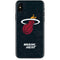 NBA Miami Heat Black Partial Logo iPhone XS Skin