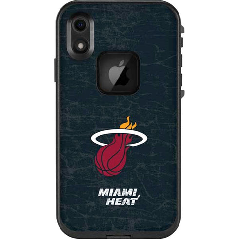 NBA Miami Heat Black Partial Logo LifeProof Fre iPhone Skin