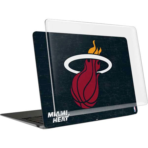 NBA Miami Heat Black Partial Logo MacBook Air 13in M1 (2021) Case plus Skin