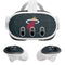 NBA Miami Heat Black Partial Logo Meta Quest 3 Skin