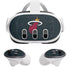 NBA Miami Heat Black Partial Logo Meta Quest 3 Skin