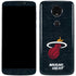 NBA Miami Heat Black Partial Logo Moto E5 Plus Skin
