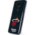 NBA Miami Heat Black Partial Logo Moto E5 Plus Skin