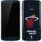 NBA Miami Heat Black Partial Logo Moto G6 Skin
