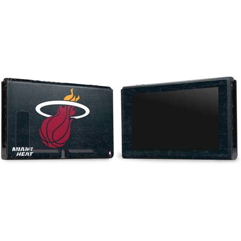 NBA Miami Heat Black Partial Logo Nintendo Switch Bundle Skin