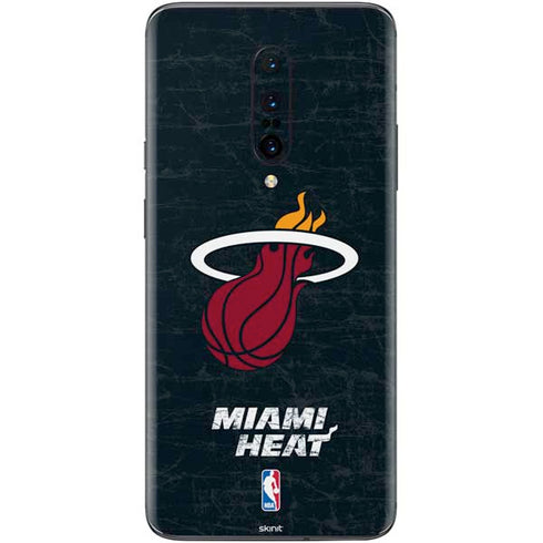 NBA Miami Heat Black Partial Logo OnePlus 7 Pro Skin