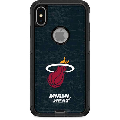 NBA Miami Heat Black Partial Logo Otterbox Commuter iPhone Skin