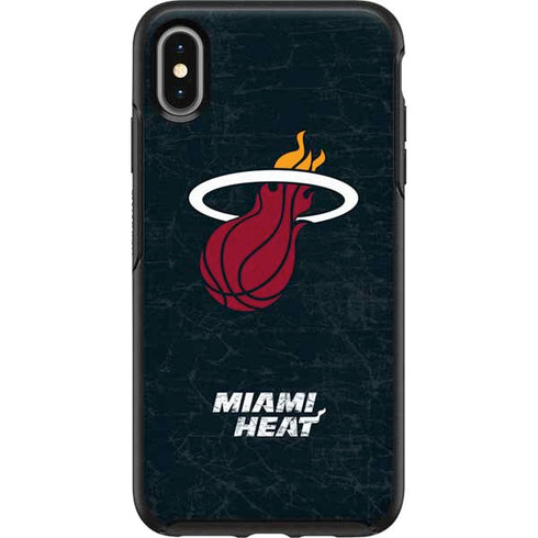 NBA Miami Heat Black Partial Logo Otterbox Symmetry iPhone Skin