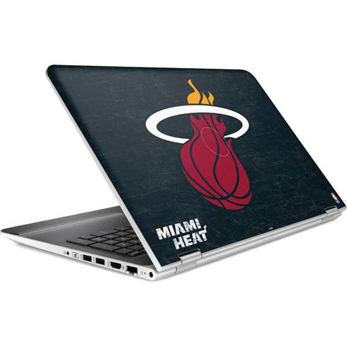 NBA Miami Heat Black Partial Logo HP Pavilion Skin