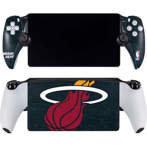 NBA Miami Heat Black Partial Logo PlayStation Portal Remote Player Skin