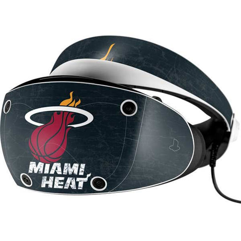 NBA Miami Heat Black Partial Logo PlayStation VR2 Skin