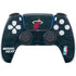 NBA Miami Heat Black Partial Logo PS5 Controller Skin