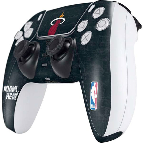 NBA Miami Heat Black Partial Logo PS5 Controller Skin