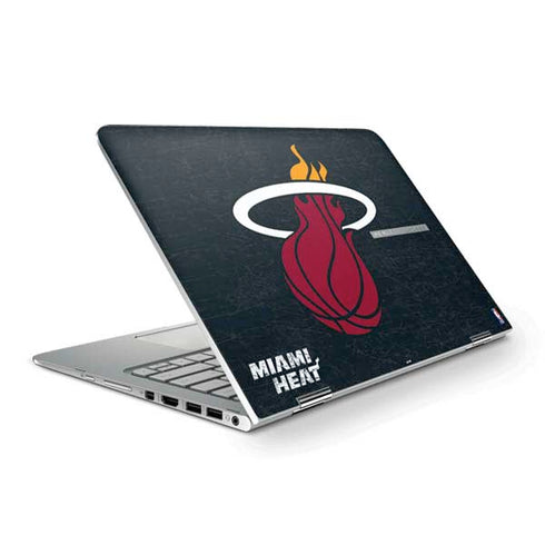 NBA Miami Heat Black Partial Logo HP Spectre Skin