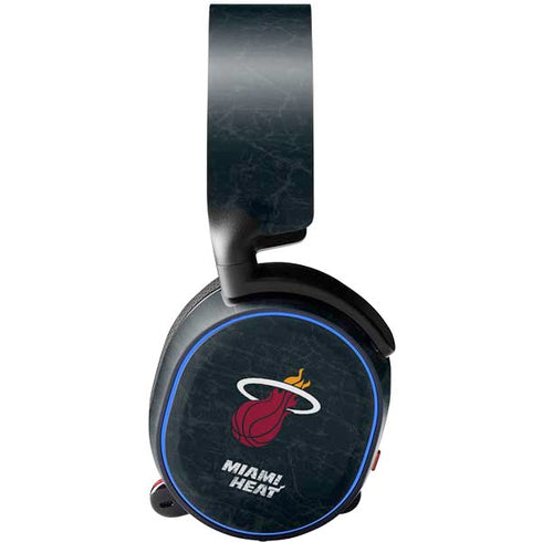 NBA Miami Heat Black Partial Logo SteelSeries Arctis 3 Skin