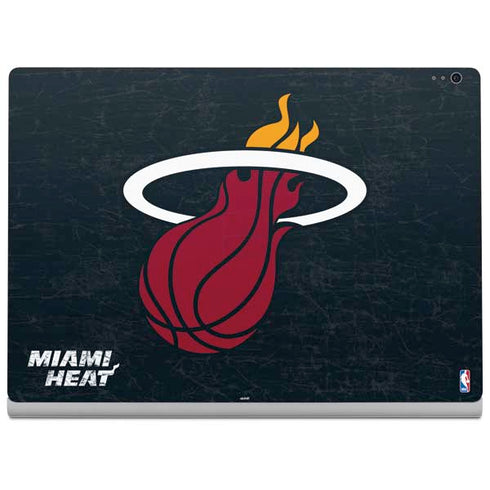 NBA Miami Heat Black Partial Logo Surface Book 2 13.5in Skin