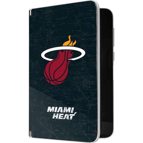 NBA Miami Heat Black Partial Logo Surface Duo Skin