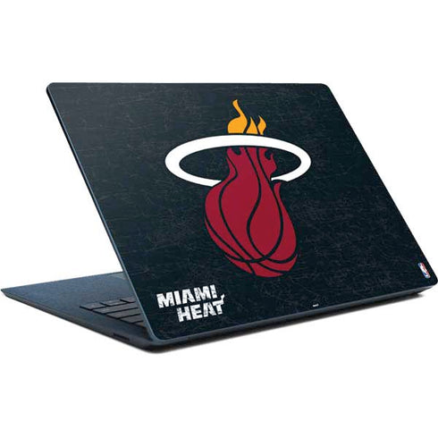NBA Miami Heat Black Partial Logo Surface Laptop Skin