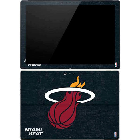 NBA Miami Heat Black Partial Logo Surface Pro 4 Skin