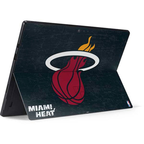 NBA Miami Heat Black Partial Logo Surface Pro 6 Skin