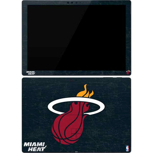 NBA Miami Heat Black Partial Logo Surface Pro 7 Skin