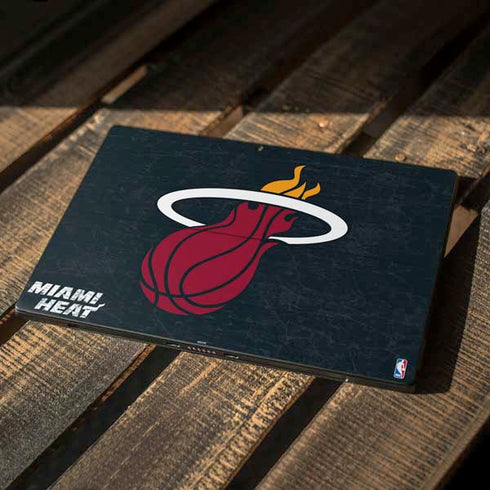 NBA Miami Heat Black Partial Logo Surface Pro 7 Skin