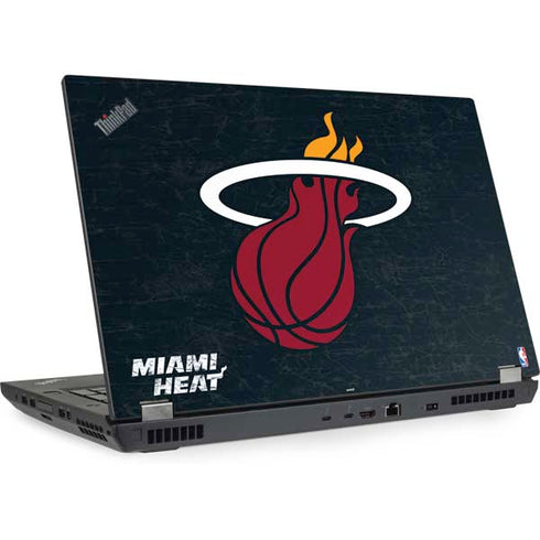 NBA Miami Heat Black Partial Logo Lenovo ThinkPad Skin