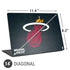 NBA Miami Heat Black Partial Logo Universal Laptop 14in (11.4 x 8.2in) Skin