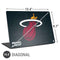 NBA Miami Heat Black Partial Logo Universal Laptop 16.6in (13.4 x 9.7in) Skin