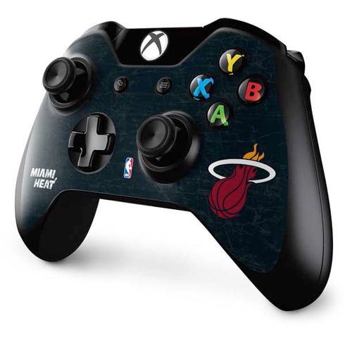 NBA Miami Heat Black Partial Logo Xbox One Controller Skin