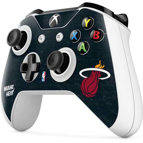 NBA Miami Heat Black Partial Logo Xbox One S All-Digital Edition Bundle Skin