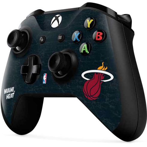 NBA Miami Heat Black Partial Logo Xbox One X Controller Skin