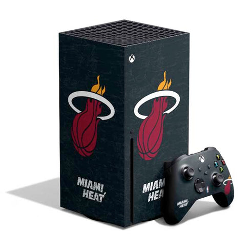 NBA Miami Heat Black Partial Logo Xbox Series X Bundle Skin