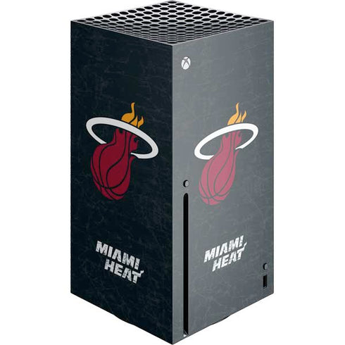NBA Miami Heat Black Partial Logo Xbox Series X Console Skin