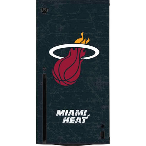 NBA Miami Heat Black Partial Logo Xbox Series X Console Skin
