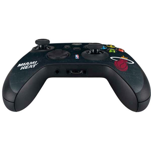 NBA Miami Heat Black Partial Logo Xbox Series X Controller Skin