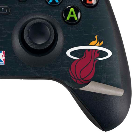 NBA Miami Heat Black Partial Logo Xbox Series X Controller Skin