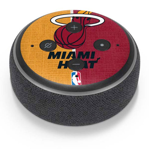NBA Miami Heat Canvas Amazon Echo Dot Skin