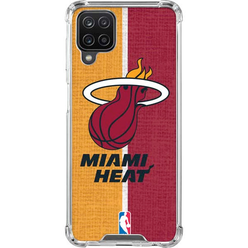 NBA Miami Heat Canvas Galaxy A12 Clear Case