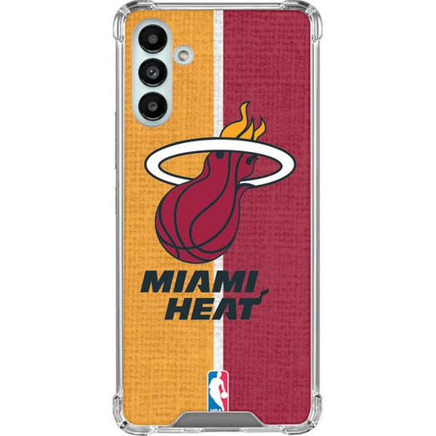 NBA Miami Heat Canvas Galaxy A13 5G Clear Case