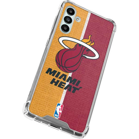 NBA Miami Heat Canvas Galaxy A13 5G Clear Case