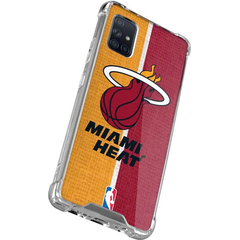 NBA Miami Heat Canvas Galaxy A51 5G Clear Case